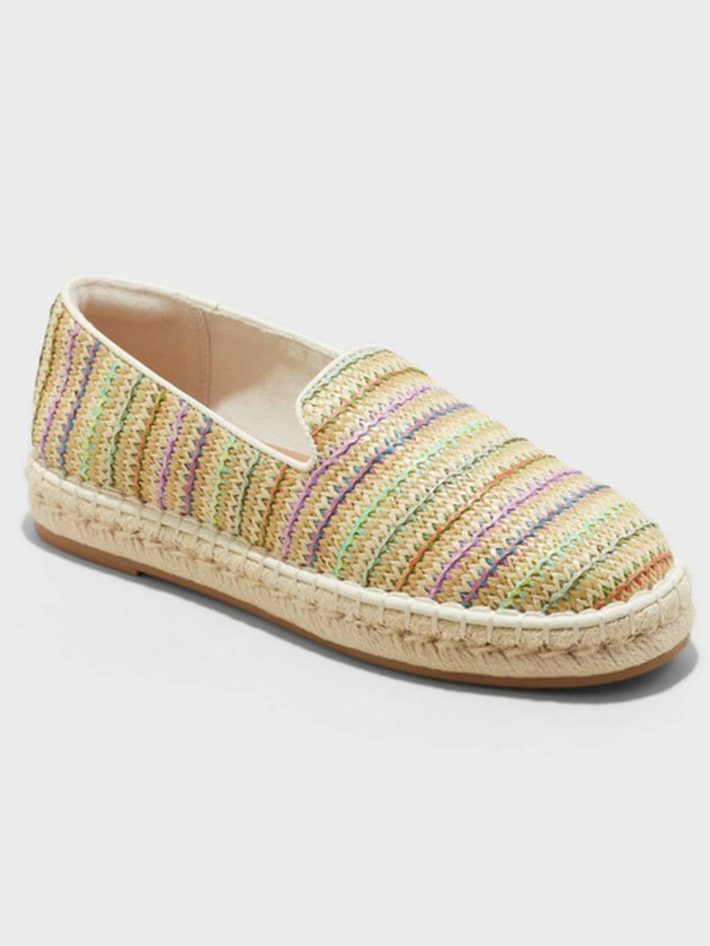 Universal Thread Skipper Woven Striped Espadrille Flats, size 8.5